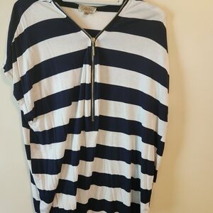 Lavish Navy and White Striped Apparel